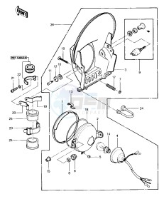 KDX 250 A [KDX250] (A1) [KDX250] drawing HEADLIGHT