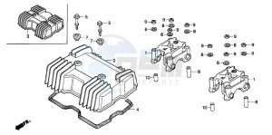 CB250 drawing CYLINDER HEAD COVER