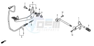 GL1500C F6C drawing PEDAL