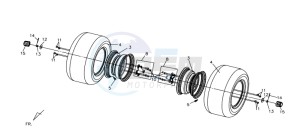 QUAD LANDER 300S drawing REAR WHEEL