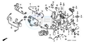 NT700VAA Europe Direct - (ED / ABS) drawing WIRE HARNESS/ IGNITION COIL