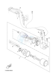 YP125RA (ABS) X-MAX 250 X-MAX 250 (1YS6 1YS6 1YS6) drawing STARTING MOTOR