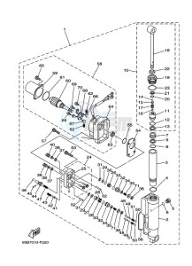 FT8D drawing POWER-TILT-ASSEMBLY