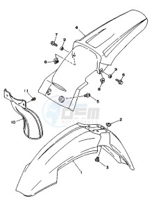 WR 250 drawing FENDER