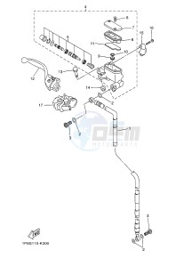 WR450F (2GCC) drawing FRONT MASTER CYLINDER