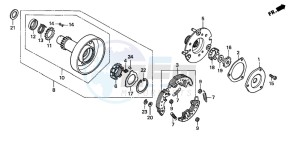 TRX90 SPORTRAX90 drawing ONE WAY CLUTCH