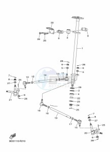 YFM90R (BD3R) drawing STEERING