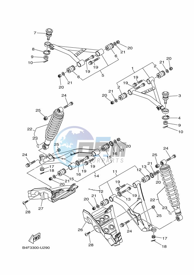 FRONT SUSPENSION & WHEEL