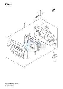 LT-A700X (P28-P33) drawing SPEEDOMETER (~F.NO.5SAAP41A 67110000)