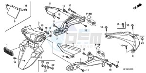 CBR600RR9 Korea - (KO / MK) drawing REAR FENDER