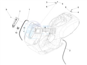 SXL 150 4T 3V CARB drawing Front shield