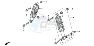 TRX500FE drawing FRONT CUSHION