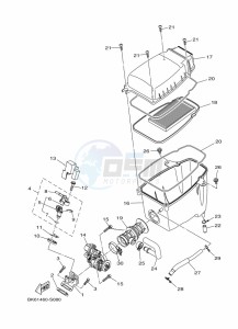 YZF125-A YZF-R125 (B5G3) drawing INTAKE