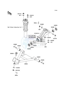 MULE 3010 DIESEL 4x4 KAF950D8F EU drawing Front Suspension