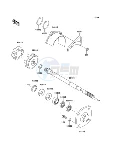 JET SKI 800 SX-R JS800ABF EU drawing Drive Shaft