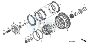 CB600F9 Europe Direct - (ED / 25K) drawing CLUTCH