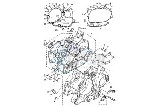 XV VIRAGO 535 drawing CRANKCASE