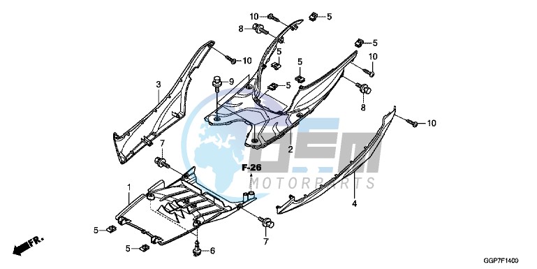 FLOOR STEP (NSC50/MPD/WH)