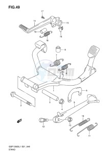 GSF-1250S BANDIT EU drawing STAND