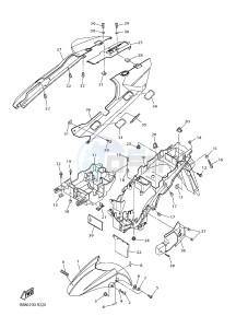 FJR1300A FJR1300-A FJR1300A ABS (B88D) drawing FENDER