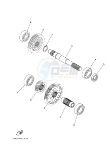 XP500A T-MAX 530 (59C9) drawing TRANSMISSION