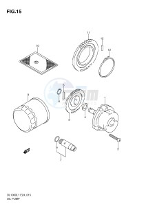 DL1000 (E24) V-Strom drawing OIL PUMP