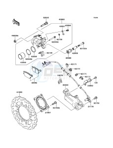 VERSYS_1000 KLZ1000AEF FR GB XX (EU ME A(FRICA) drawing Rear Brake