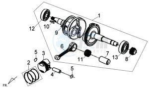 JET 4 50cc 45KMH drawing CRANKSHAFT