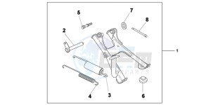 VFR1200XDC drawing MAIN STAND