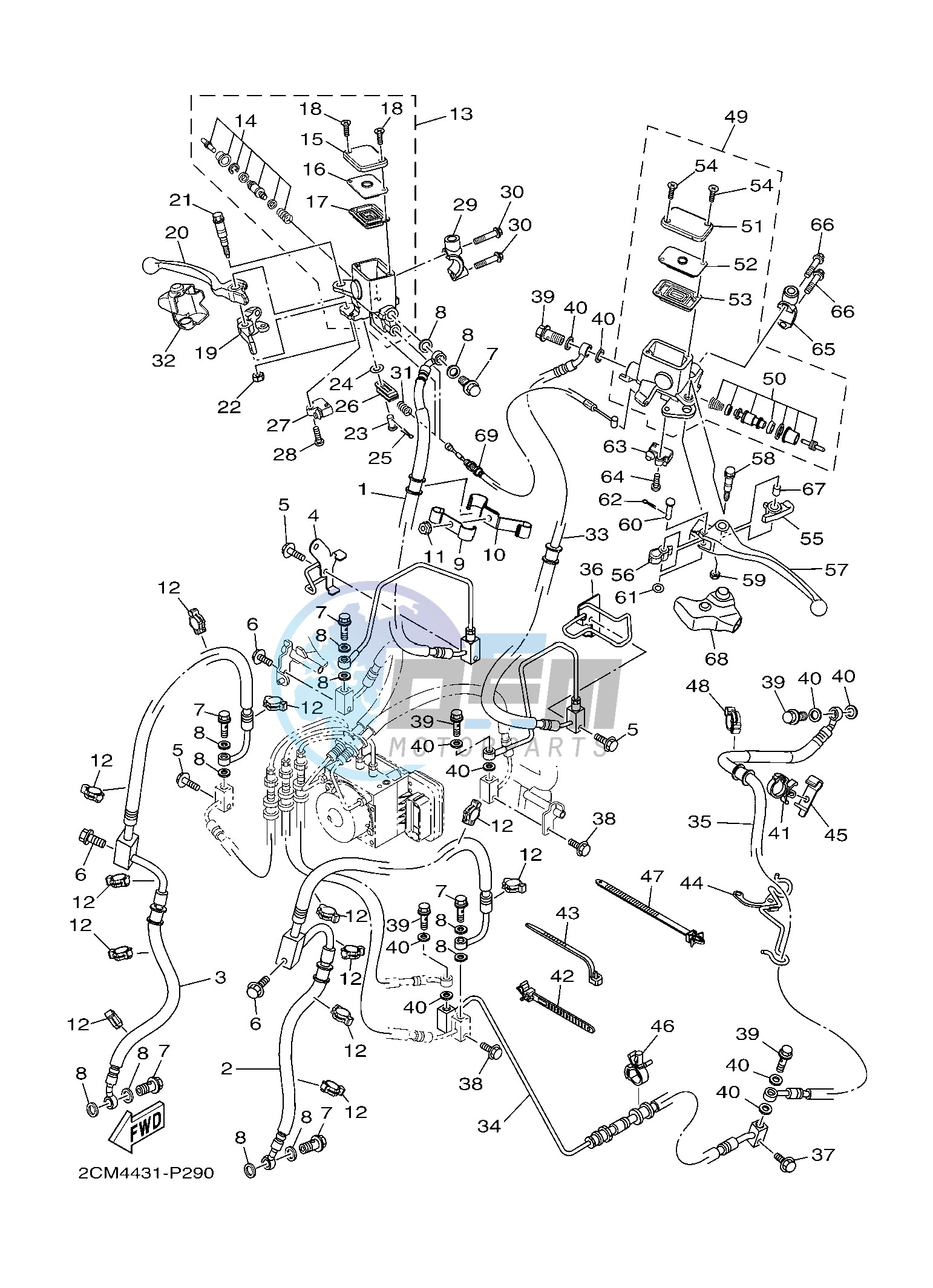 FRONT MASTER CYLINDER