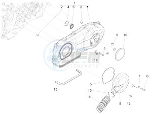 Liberty 125 4t 3v ie e3 drawing Crankcase cover - Crankcase cooling