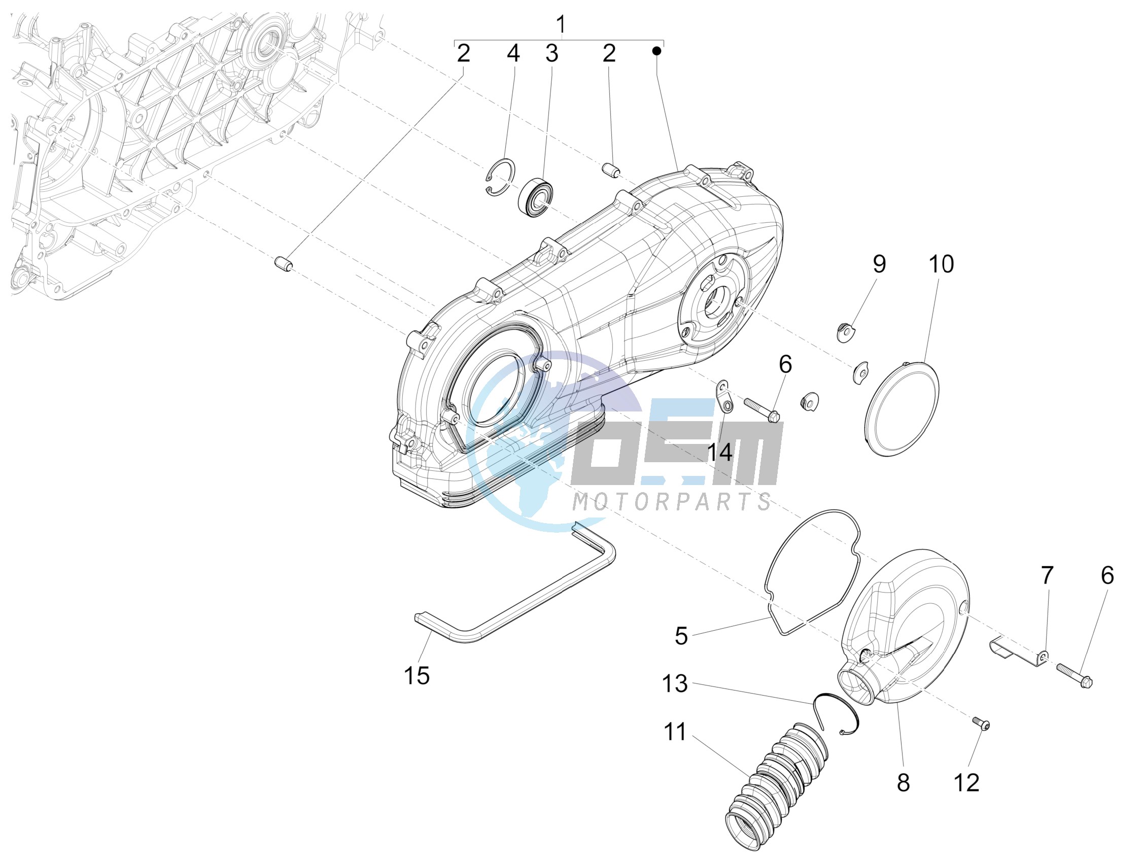 Crankcase cover - Crankcase cooling