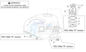 RSV 2 1000 drawing Fuel tank II