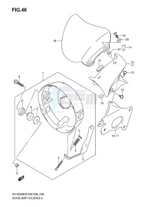 SV1000 (E3-E28) drawing HEADLAMP HOUSING (SV1000K6 E33)