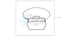 FJS600D SILVER WING drawing TOPO BOX INNERBAG