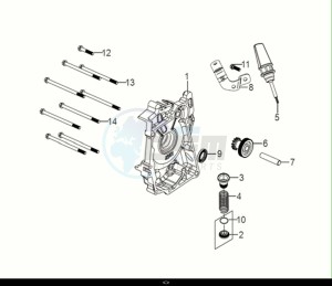 SYMPHONY CARGO 50 (AY05W9-EU) (E5) (M1) drawing R. CRANK CASE COVER