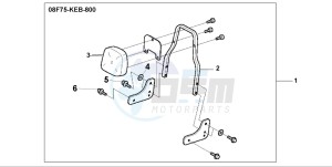 CA125 REBEL drawing BACKREST KIT