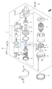 DF 250AP drawing Starting Motor