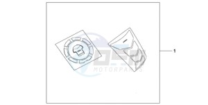 CBR600RR9 BR / MME - (BR / MME) drawing TANKPAD / FUEL LID COVER