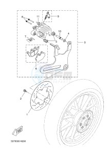 YZF-R125 R125 (5D78 5D78 5D78) drawing REAR BRAKE CALIPER