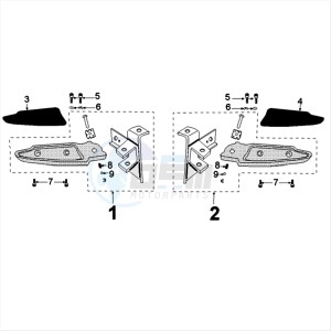 CITYSTAR 125 AC drawing FOOT SUPPORT