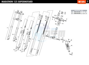 MARATHON-125-SM-RED drawing SUSPENSION