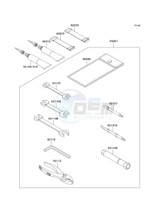 JT 1500 B [ULTRA 250X] (B7F-B8F) B7F drawing OWNERS TOOLS