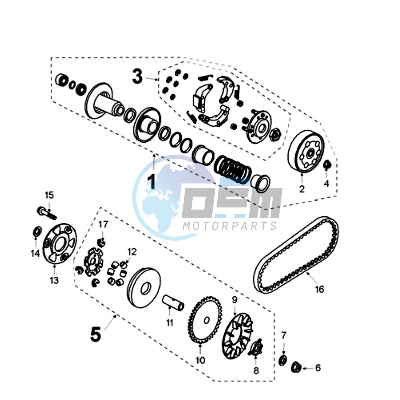 CLUTCH WITHOUT SENSOR