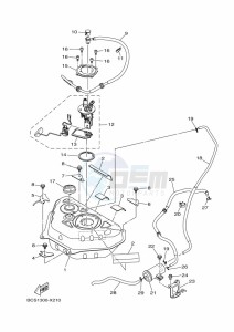 MWS155-A TRICITY 155 (BGD8) drawing FUEL TANK