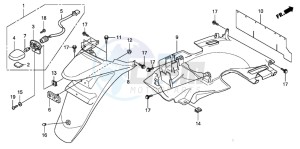 SH300A drawing REAR FENDER