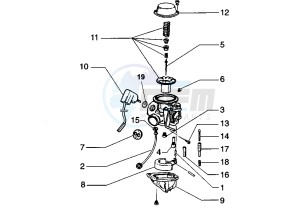 ET4 125 drawing Carburetor