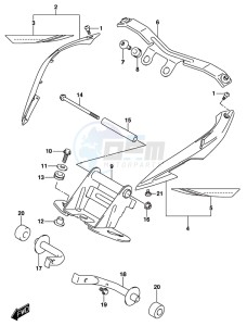 DL1000A drawing FRONT BRACKET (DL1000AL8 E21) (FOR YU1)