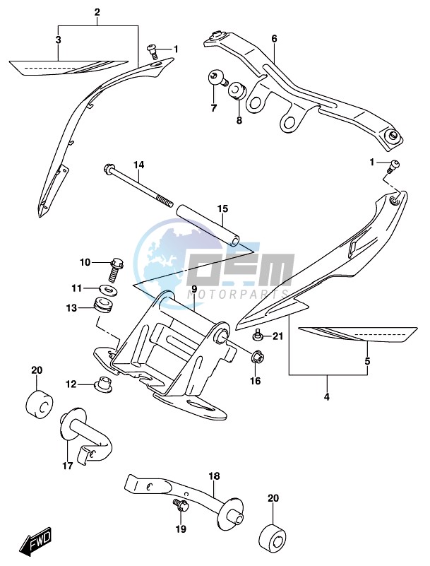 FRONT BRACKET (DL1000AL8 E21) (FOR YU1)