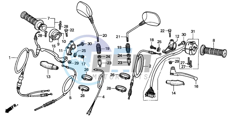 HANDLE LEVER/SWITCH/CABLE (1)